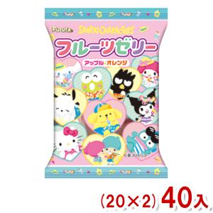 フルタ 225g サンリオキャラクターズフルーツゼリー (20×2)40袋 (デザート サンリオ) (Y12)(2ケース販売) 本州一部送料無料｜takaoka