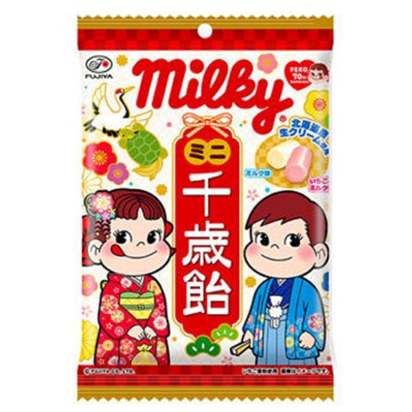 不二家 ミルキー ミニ千歳飴 袋 65g×6入 (あすつく 優良配送) (数量限定 七五三 お祝い ...