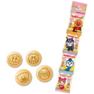 不二家 アンパンマンひとくちビスケット4連 80g(20g×4袋) 60コ入り