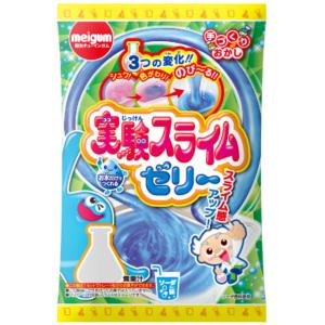 明治チューインガム 実験スライムゼリー ソーダ味 20g×8入 (お菓子 知育菓子 手づくりおかし 景品 まとめ買い)｜takaoka