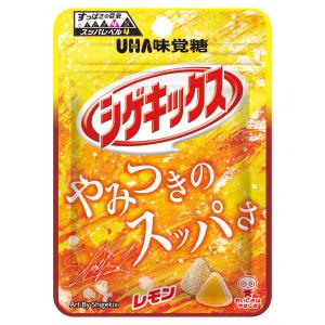 味覚糖 シゲキックス レモン 20g×10入 (グミ すっぱい お菓子 おやつ 景品 まとめ買い)｜takaoka