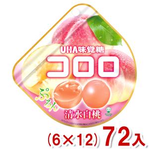 UHA味覚糖 味覚糖 40g コロロ 清水白桃 (6×4)24入 (期間限定 もも モモ