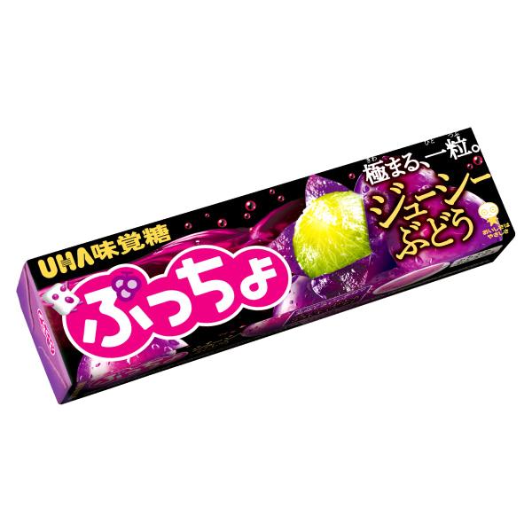 味覚糖 ぷっちょスティック ジューシーぶどう 10粒×10入 (ソフトキャンディ ぷっちょ お菓子 ...