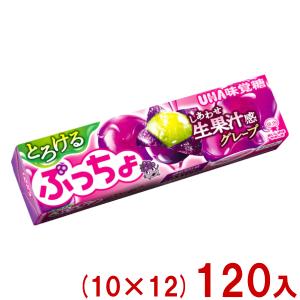 UHA味覚糖 グレープ味 ハードキャンディ 45個入り UHA味覚糖 味覚糖 10粒 ぷっちょスティック とろけるグレープ (10×4)40