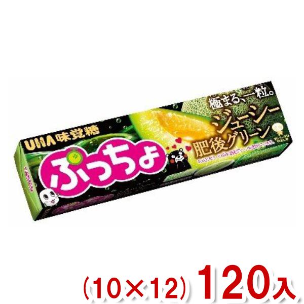 味覚糖 10粒 ぷっちょスティック ジューシー肥後グリーン (10×12)120入 (メロン ぷっち...