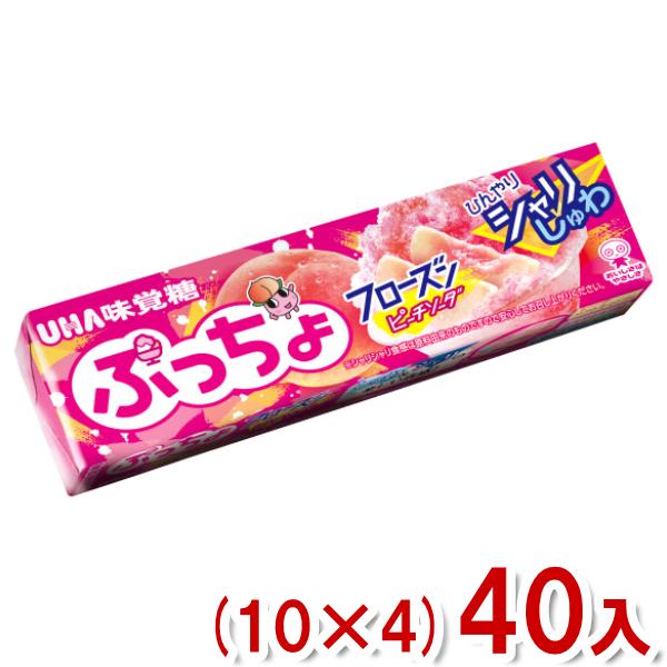 味覚糖 10粒 ぷっちょスティック フローズンピーチソーダ (10×4)40入 (桃 ぷっちょ お菓...