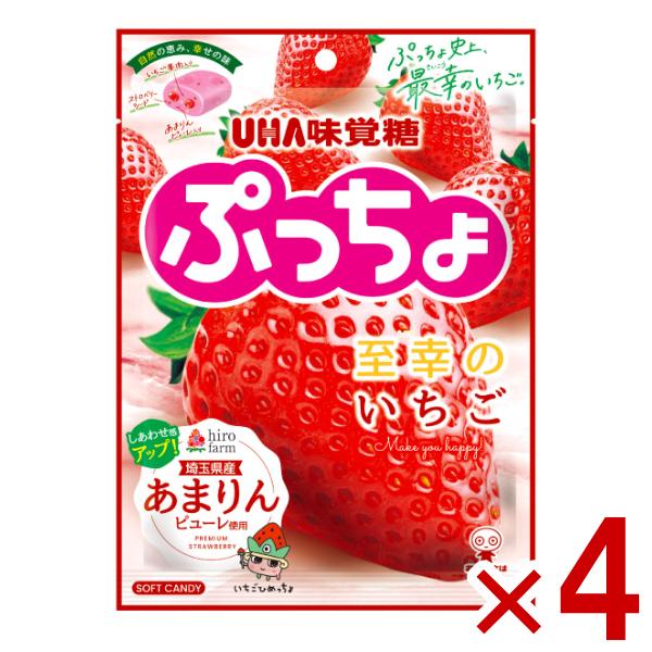味覚糖 ぷっちょ袋 至幸のいちご 67g×4袋入 (ポイント消化) (CP) (賞味期限2026.5...