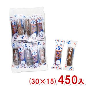 やおきん 黒砂糖 ふ菓子 （1 大袋は11cm前後の丈のおふが30小袋入り