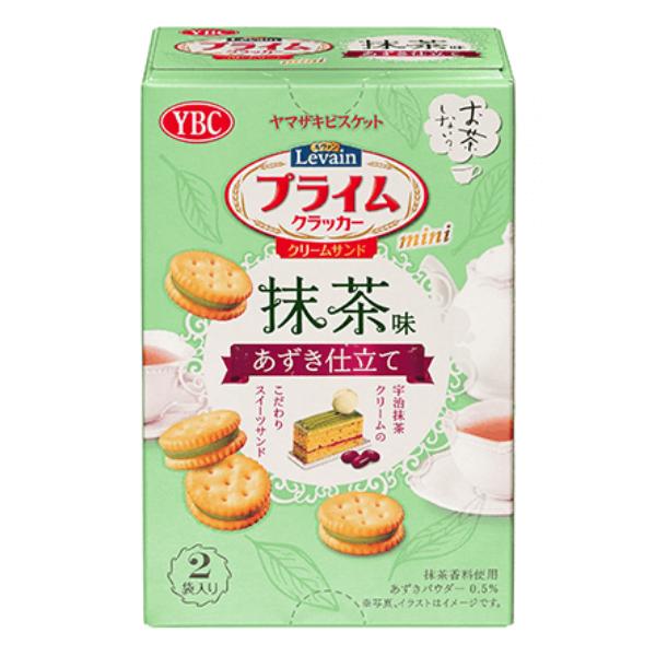 ヤマザキビスケット YBC ルヴァンプライムサンド ミニ 抹茶味 あずき仕立て 56g×5入 (クラ...