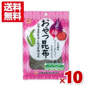 中野物産 しそ梅 おやつ昆布 10入  メール便全国