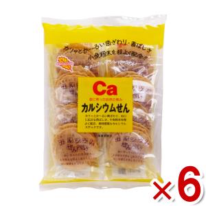 かしわ堂 カルシウムせん 24枚×6袋入 (カルシウム せんべい 煎餅 お菓子 まとめ買い) (Y80) 本州一部送料無料｜takaoka