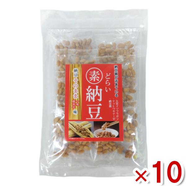 龍屋物産 どらい納豆 一味唐辛子味 65g×10入 (ドライ納豆) (ケース販売)(Y80) 本州一...