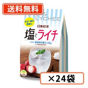 塩とライチ 8本入×24袋 日東紅茶 三井農林  送料無料(一部地域を除く)｜takaomarket
