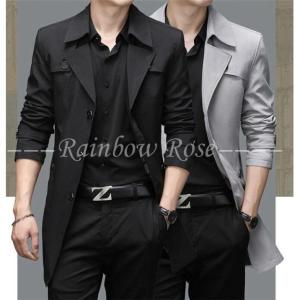 トレンチコート メンズ ビジネスコート スプリングコート