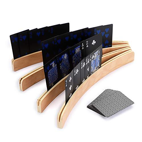Sumnacon 木製 カードスタンド カードゲーム ボードゲーム トランプ カード立て
