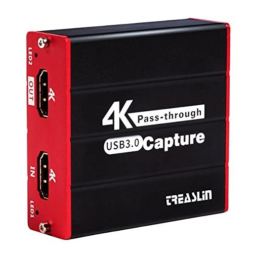 TreasLin HDMI キャプチャーボード USBゲームキャプチャー ビデオキャプチャー