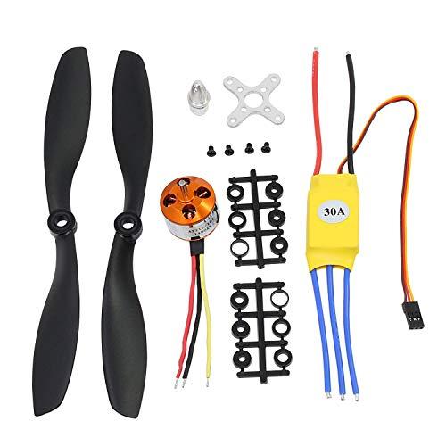 ARCELI 2200KV ブラシレスモーター 2212-6 30A ESC プロペラ RC飛行機パ...