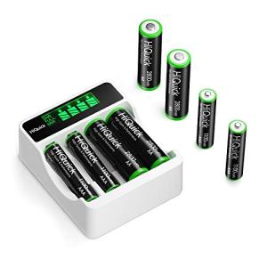 HiQuick 単3 単4電池 充電式 充電器セット 4本単三電池+4本単四電池+急速電池充｜takara777