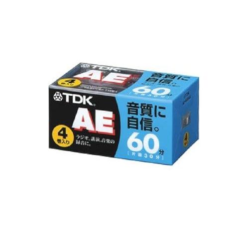 TDK オーディオカセットテープ AE 60分4巻パック AE-60X4G