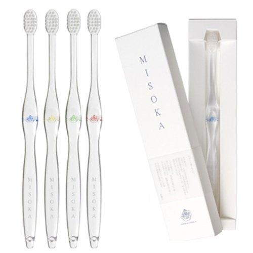 【セット商品】MISOKA 基本の歯ブラシ 4本セット ふつう毛 水で磨ける ミソカ 日