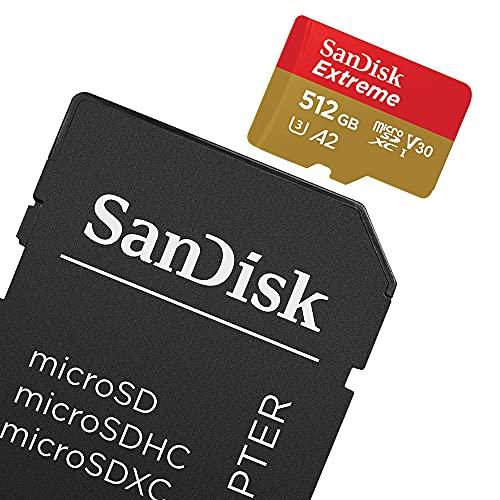 マイクロSD 512GB サンディスク Extreme microSDXC A2 SDSQXA1-5...