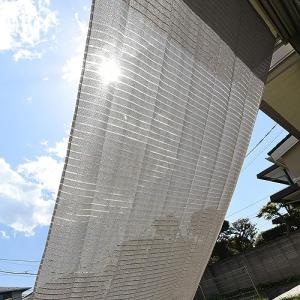 山善 日よけシェード 200×300cm 水洗い可能 ハトメ8箇所 UVカット率約70% 取付