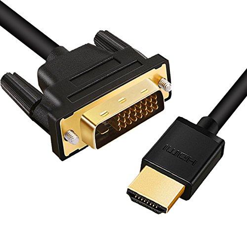 ANNNWZZD DVI HDMI 変換，HDMI DVI 変換ケーブル TV、PC、モニター、プロ...