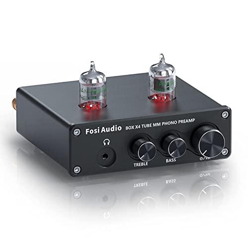Fosi Audio BOX X4フォノプリアンプ＆ヘッドフォンアンプ JAN5654W真空管搭載 ...