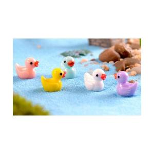 アヒル 模型 5匹 あひる 動物 フィギュア テラリウム フィギュア ミニフィギュア コケリウム アクアリウム ジオラマ 箱庭 かわいい おしゃれ ワークショップ
