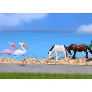 動物フィギュア うま 2色 馬 コケリウム ス...の詳細画像2