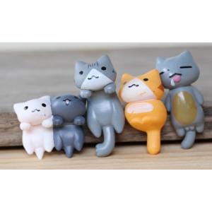 動物フィギュア 猫6体 ねこ コケリウム テラ...の詳細画像2