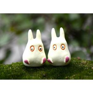 白ピンクねずみ 動物フィギュア テラリウム フィギュウア