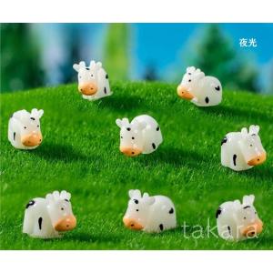 牛模型 ベージュ白 うし 1個 動物 フィギュ...の詳細画像2