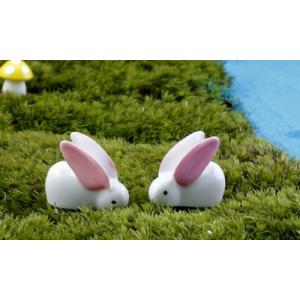うさぎ 長耳 動物 フィギュア テラリウム フィギュア ミニフィギュア コケリウム ジオラマ 箱庭 かわいい おしゃれ ワークショップパーツ 苔盆栽 苔玉