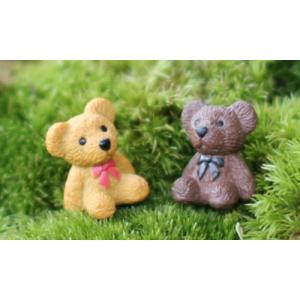 動物フィギュア 小熊 4色 クマ コケリウム テラリウムフィギュア ミニチュア 動物 テラリウム 水槽 テラリウム ミニ アクアリウム スノードーム 苔テラリウム