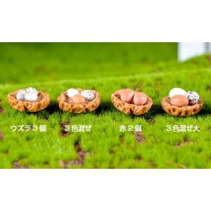 白いにわとり たまご付き巣 ミニフィギュア テ...の詳細画像5