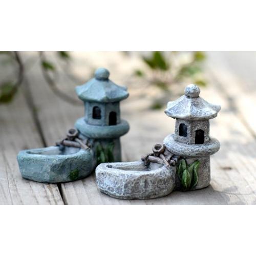 テラリウムフィギュア 灯篭 コケリウム 箱庭 観葉植物小物 ジオラマ 箱庭 かわいい おしゃれ ワー...