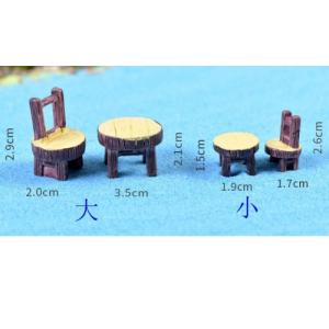 テーブル椅子セット 建物模型 苔テラリウム テ...の詳細画像1