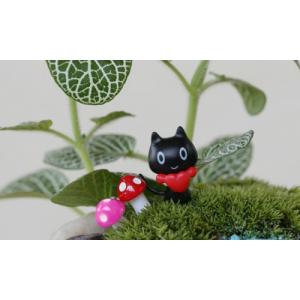 ミニチュア ハートねこ 猫 コケテラリウム テ...の詳細画像3