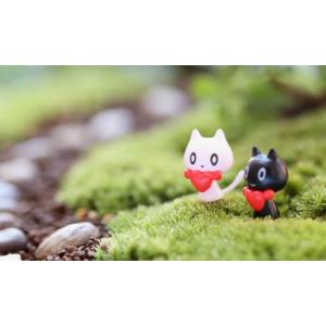 ミニチュア ハートねこ 猫 コケテラリウム テ...の詳細画像4
