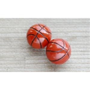 ミニチュア バスケットボール キーホルダー ハンドメイド