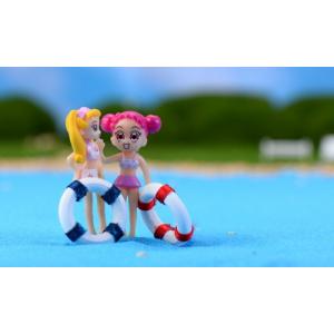 海辺ミニチュア ビキニ美人 浮わ 砂浜の椅子 ...の詳細画像5