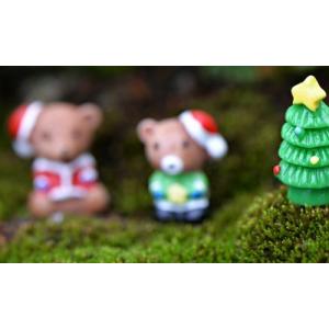 スノードーム クリスマスツリー 熊2色 クリス...の詳細画像3