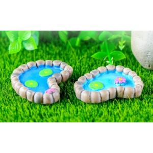 池模型 2種 ミニチュア お庭小物 テラリウム...の詳細画像2