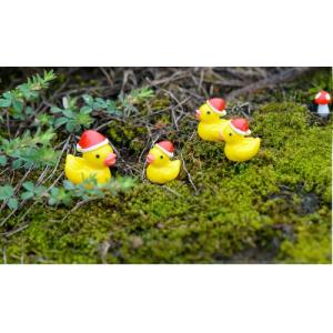 クリスマス ミニチュア アヒル サンタクロース...の詳細画像4