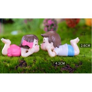 ミニ人形 うつ伏せカップル ウェルカム テラリウム フィギュア ミニ人形 ドールハウス テラリウム コケリウム ジオラマ 箱庭 かわいい おしゃれ ワークショップ