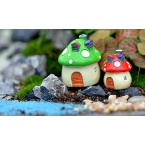 きのこのお城 きのこ ミニチュア 苔リウム ジ...の詳細画像1