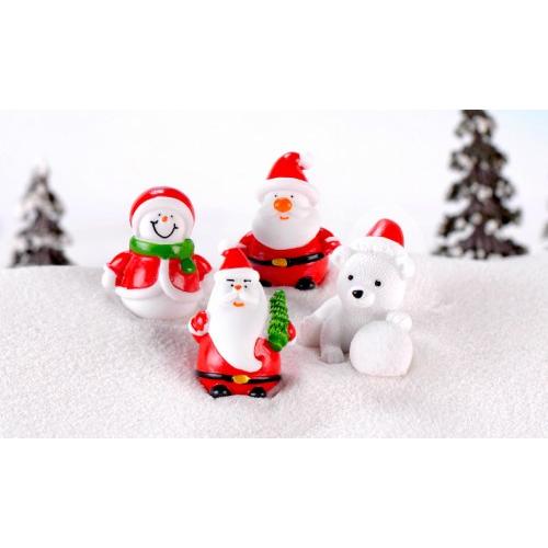 スノードーム サンタクロース ゆきだるま しろくま クリスマスオブジェ テラリウム フィギュア テラ...