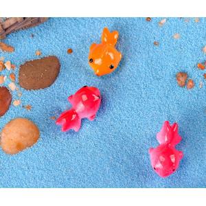 水槽飾り 金魚 2色 きんぎょコケリウム スノ...の詳細画像1