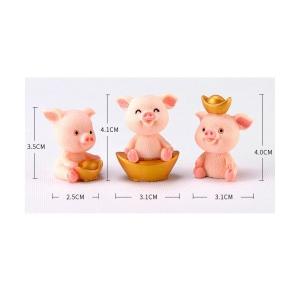 動物フィギュア 金塊 ぶた テラリウム フィギ...の詳細画像1